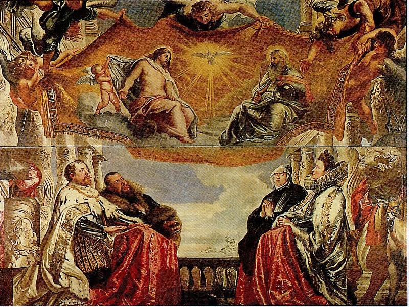 Peter Paul Rubens The Gonzaga Family Adoring the Trinity (mk01) Spain oil painting art
